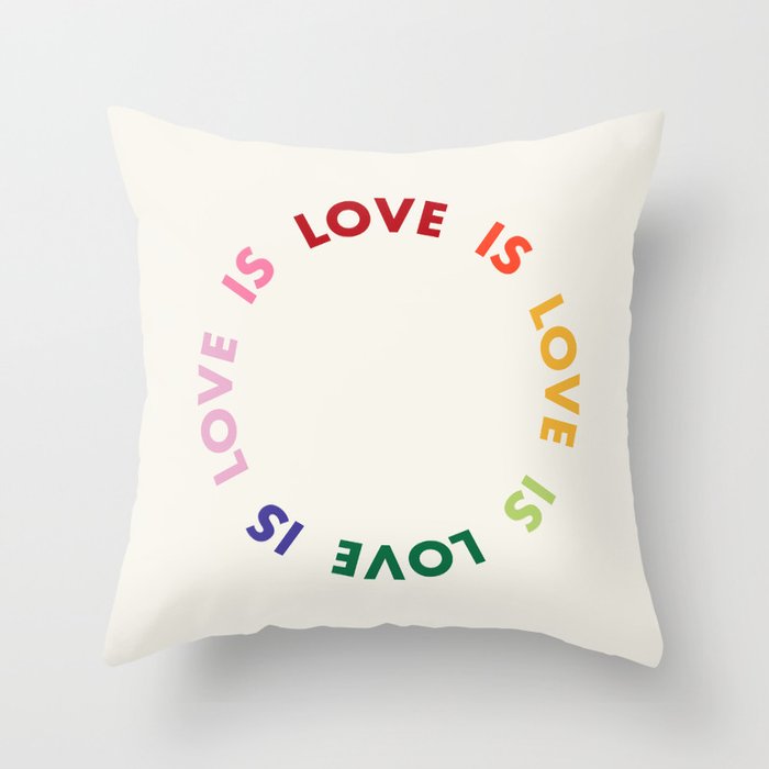 Love Is Love Throw Pillow Gallery Image 1