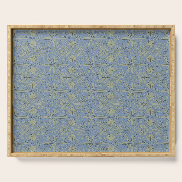 Tropical Quatrefoil  Serving Tray Gallery Image 1
