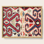 Konya Antique Turkish Kilim Print Serving Tray Gallery Image 1