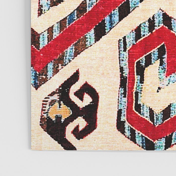 Konya Antique Turkish Kilim Print Poster Gallery Image 3