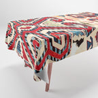 Konya Antique Turkish Kilim Print Tablecloth Gallery Image 1