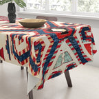 Konya Antique Turkish Kilim Print Tablecloth Gallery Image 3