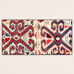 Konya Antique Turkish Kilim Print Desk Mat Gallery Image 3