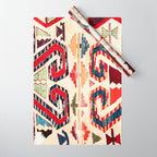 Konya Antique Turkish Kilim Print Wrapping Paper Gallery Image 1