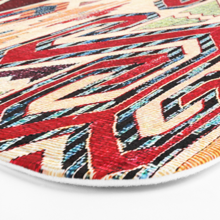 Konya Antique Turkish Kilim Print Bath Mat Gallery Image 3