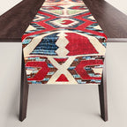 Konya Antique Turkish Kilim Print Table Runner Gallery Image 1