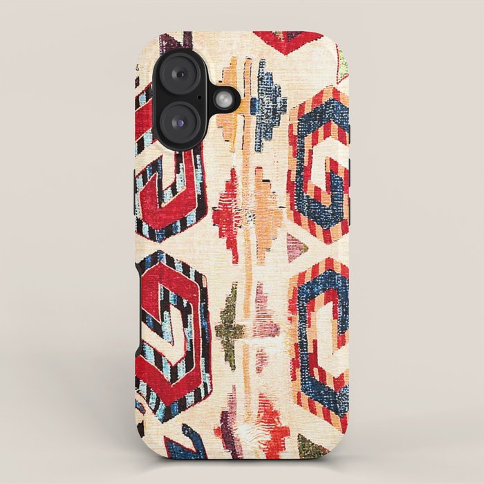 Konya Antique Turkish Kilim Print iPhone Case Gallery Image 1