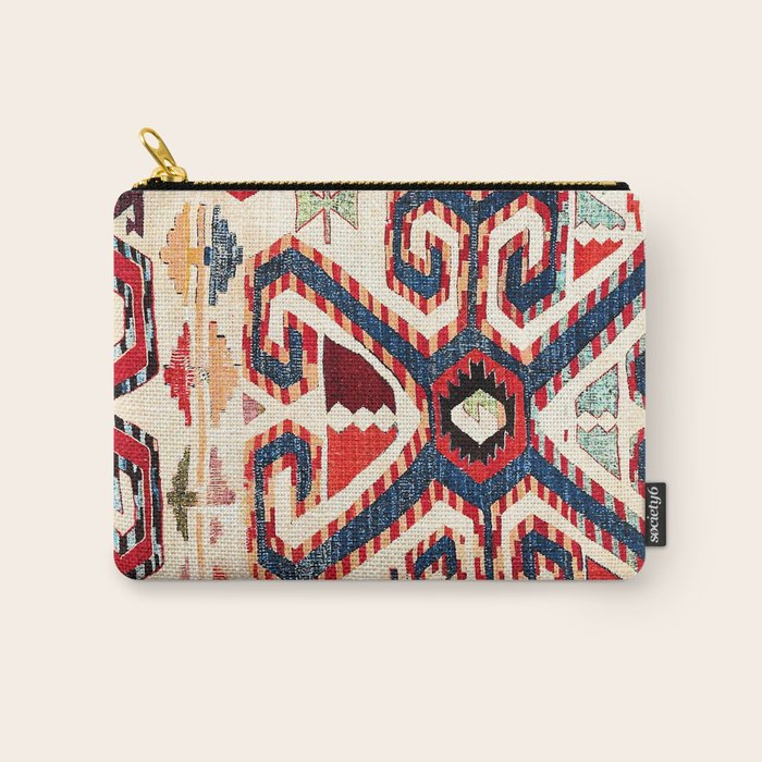Konya Antique Turkish Kilim Print Carry All Pouch Gallery Image 1