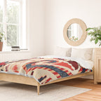 Konya Antique Turkish Kilim Print Duvet Cover Gallery Image 2