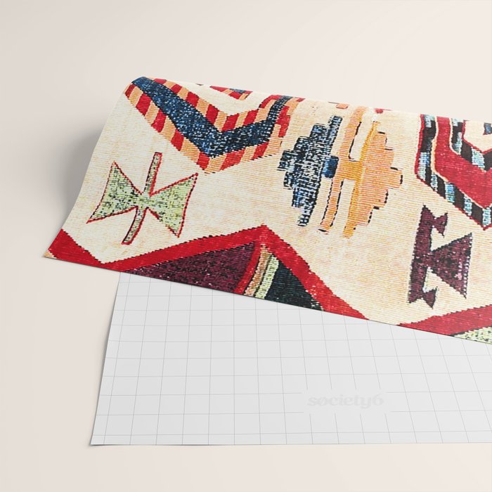Konya Antique Turkish Kilim Print Wrapping Paper Gallery Image 2