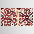 Konya Antique Turkish Kilim Print Tablecloth Gallery Image 2