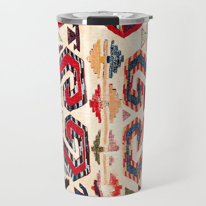 Konya Antique Turkish Kilim Print Travel Mug Gallery Image 1