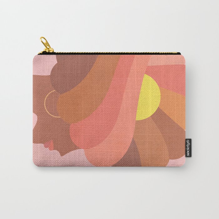 Full Bloom Girl Power Portrait Carry All Pouch Gallery Image 1