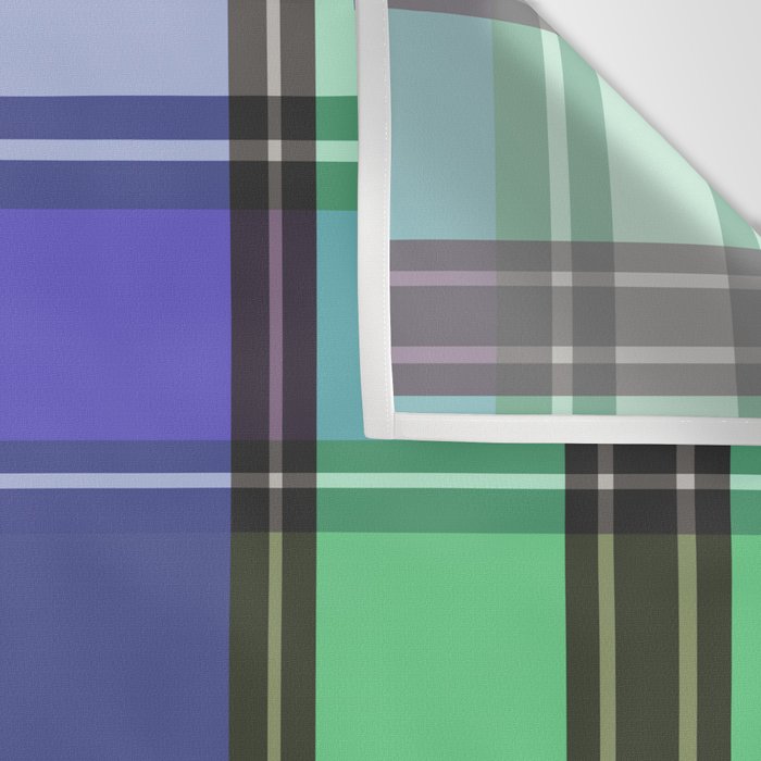 Fusion Colorful Toned Grids B Wall Tapestry Gallery Image 3
