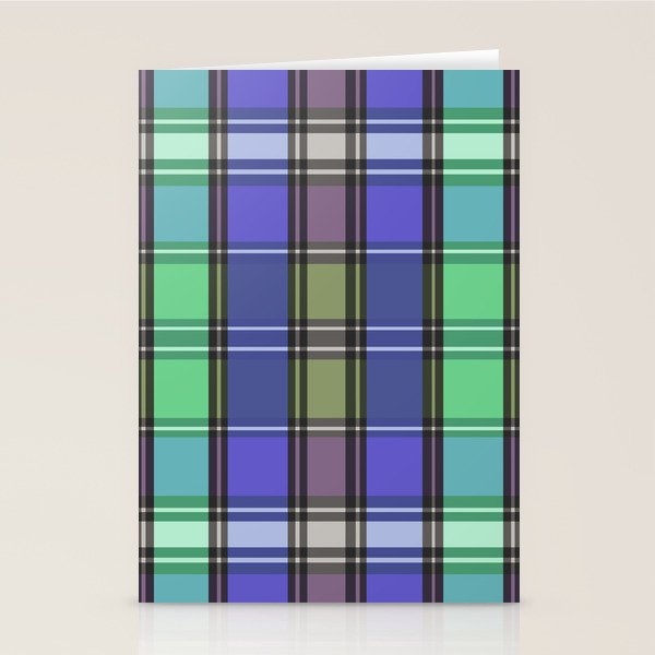 Fusion Colorful Toned Grids B Stationery Card Gallery Image 2