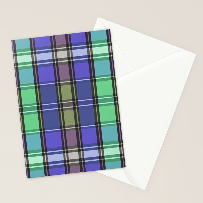Fusion Colorful Toned Grids B Stationery Card Gallery Image 2