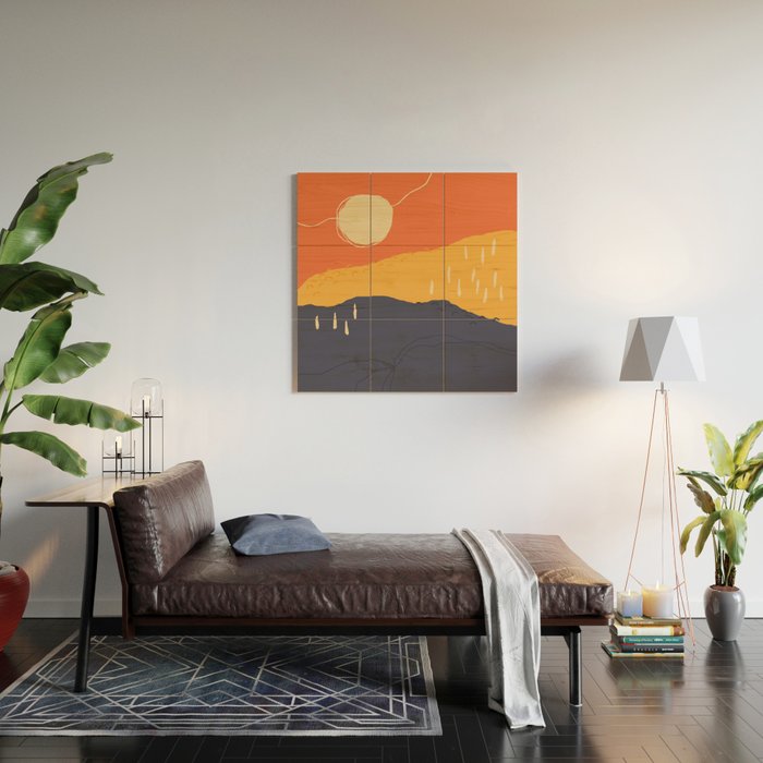 Sunrise Mountain Wood Wall Art Gallery Image 2