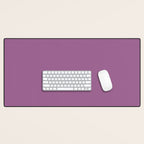 Pastel Mauve Purple Solid Color Desk Mat Gallery Image 1