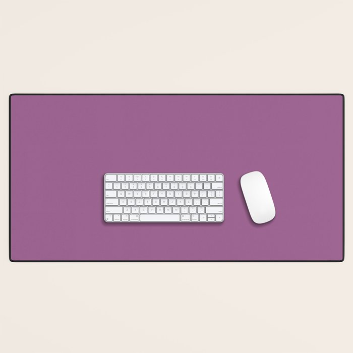 Pastel Mauve Purple Solid Color Desk Mat Gallery Image 1