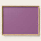 Pastel Mauve Purple Solid Color Serving Tray Gallery Image 1