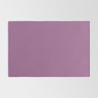 Pastel Mauve Purple Solid Color Rug Gallery Image 2