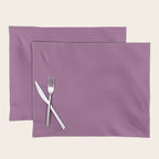 Pastel Mauve Purple Solid Color Placemat Gallery Image 1