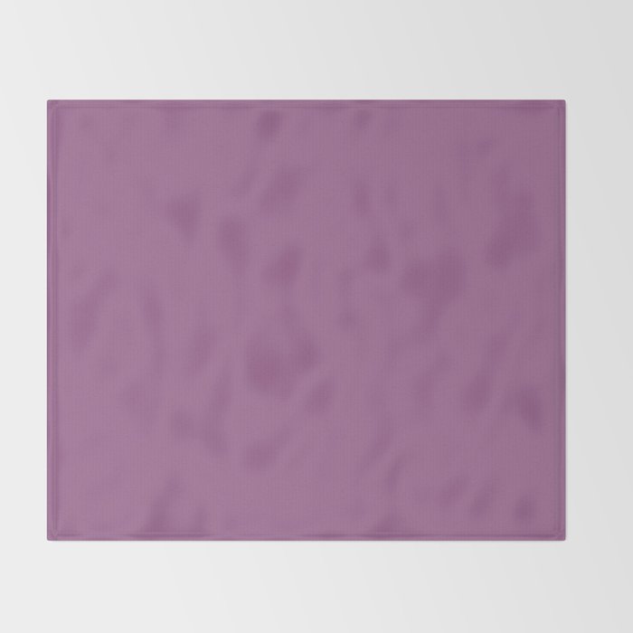Pastel Mauve Purple Solid Color Throw Blanket Gallery Image 2