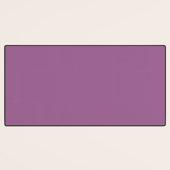 Pastel Mauve Purple Solid Color Desk Mat Gallery Image 3