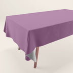 Pastel Mauve Purple Solid Color Tablecloth Gallery Image 1