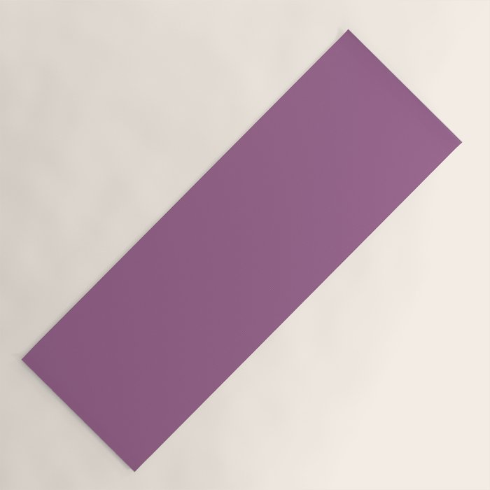 Pastel Mauve Purple Solid Color Yoga Mat Gallery Image 1