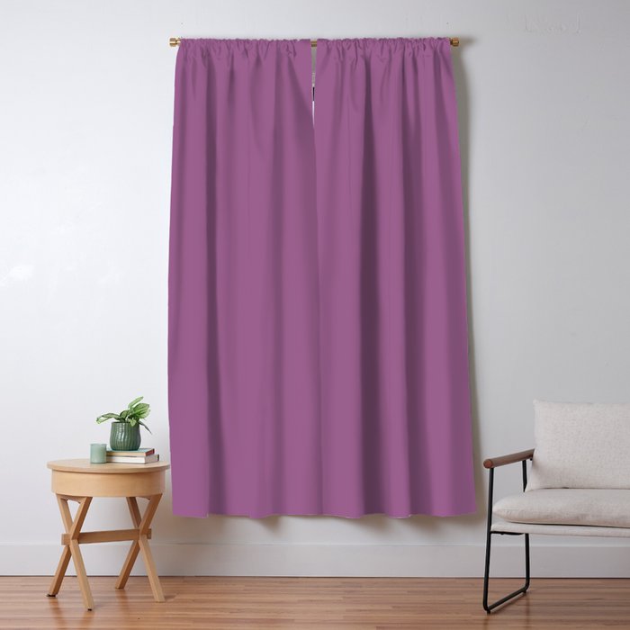 Pastel Mauve Purple Solid Color Window Curtain Gallery Image 1