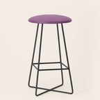 Pastel Mauve Purple Solid Color Stool Gallery Image 1