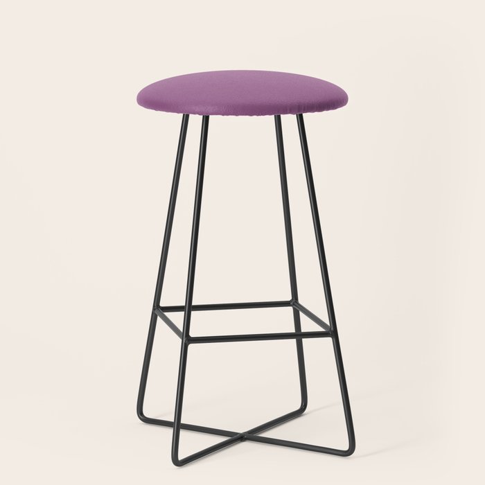 Pastel Mauve Purple Solid Color Stool Gallery Image 1