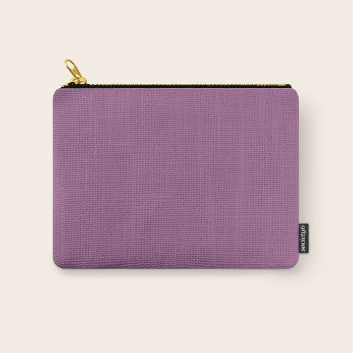 Pastel Mauve Purple Solid Color Carry All Pouch Gallery Image 1