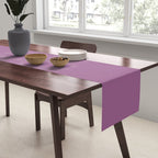 Pastel Mauve Purple Solid Color Table Runner Gallery Image 2