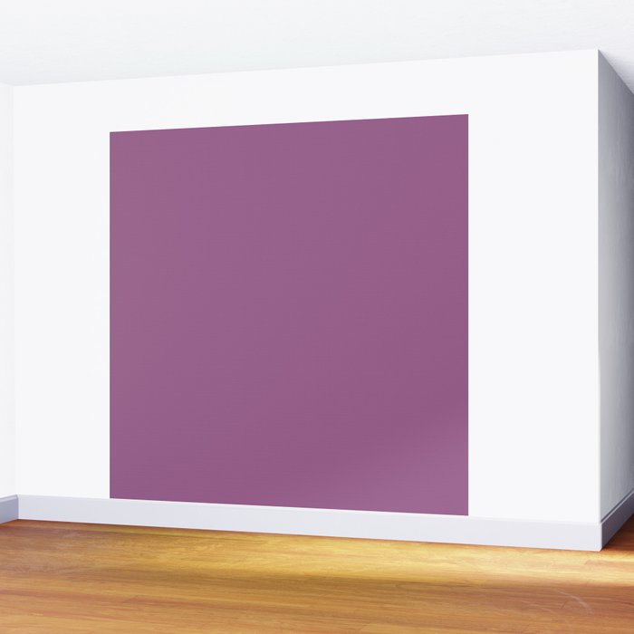 Pastel Mauve Purple Solid Color Wall Mural Gallery Image 2