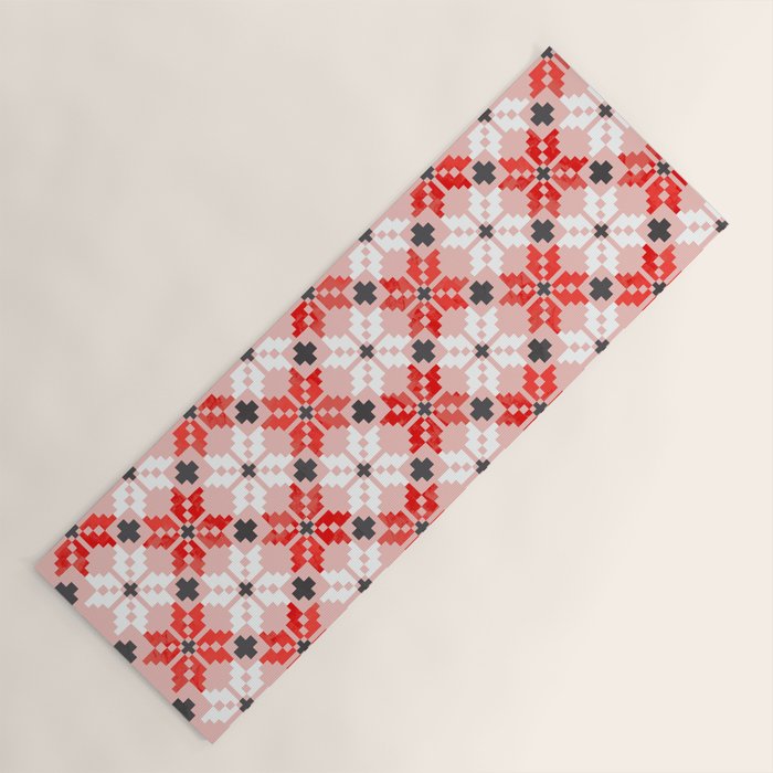 Christmas Quilt - pattern no2 Yoga Mat Gallery Image 1