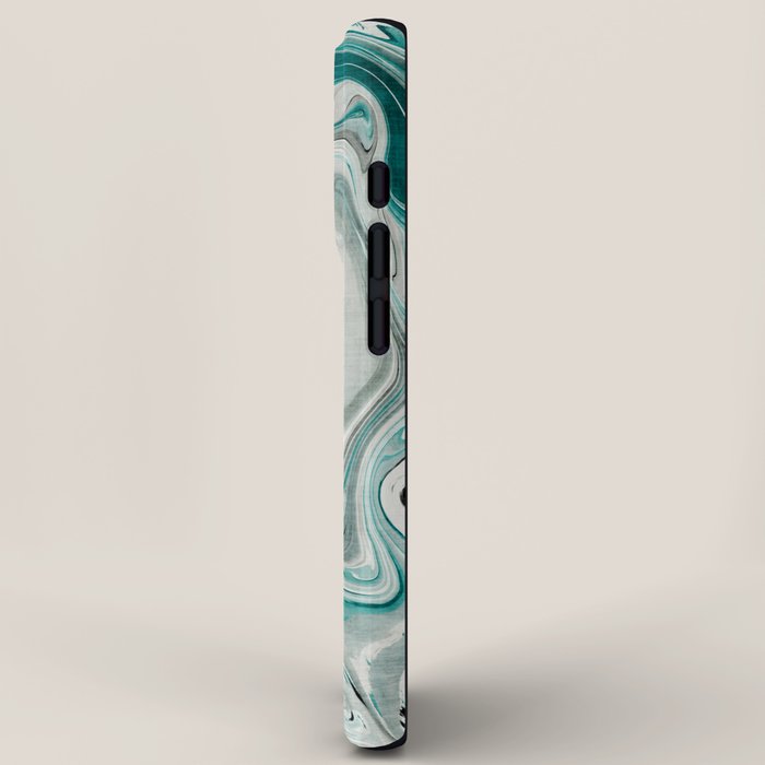 Green Marble Liquid Swirl Green iPhone Case Gallery Image 2
