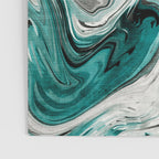 Green Marble Liquid Swirl Green Poster Gallery Image 3