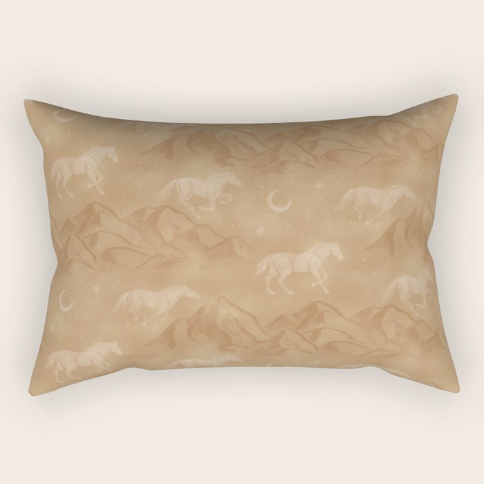 Run Wild - Caramel Rectangular Pillow Gallery Image 1