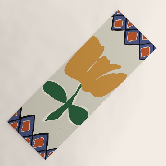 Petal plaid playtime II Yoga Mat Gallery Image 1