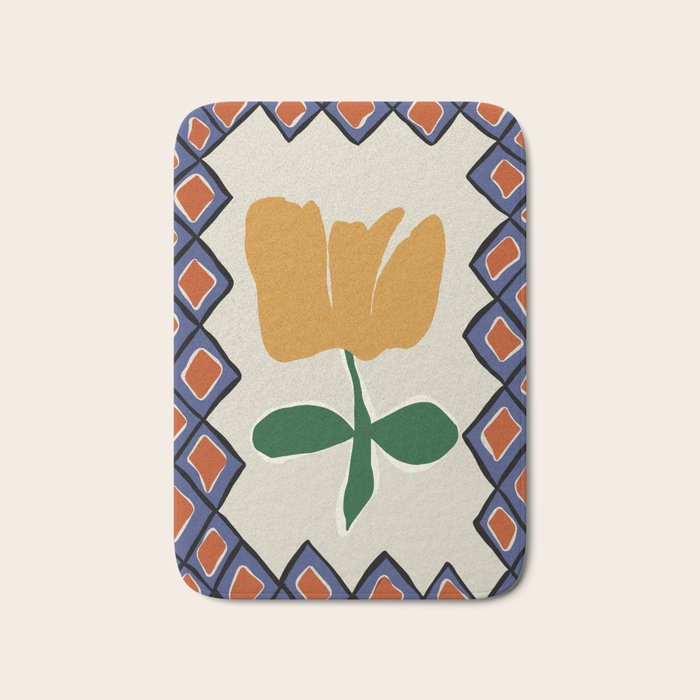Petal plaid playtime II Bath Mat Gallery Image 1