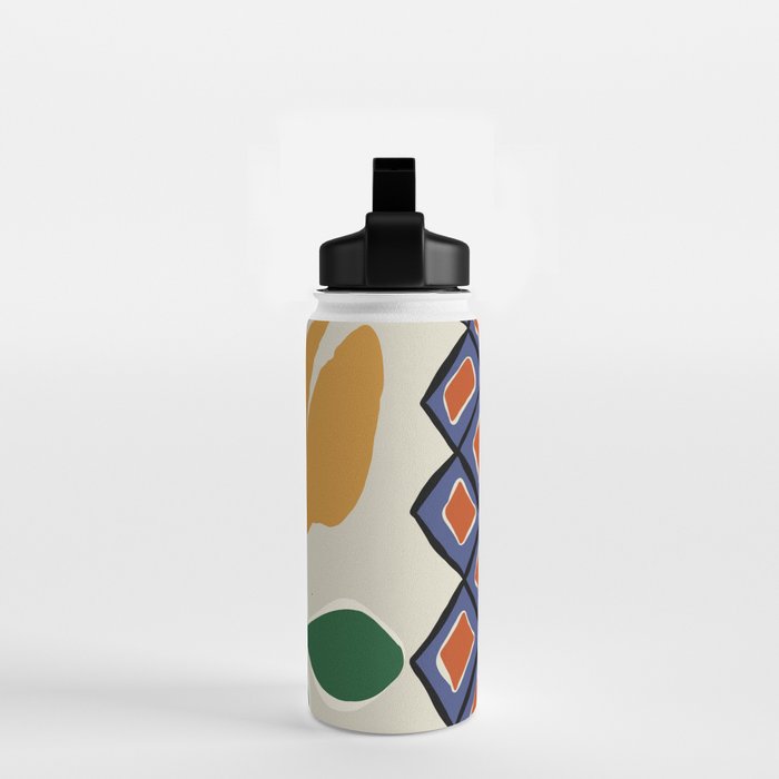 Petal plaid playtime II Water Bottle Gallery Image 2