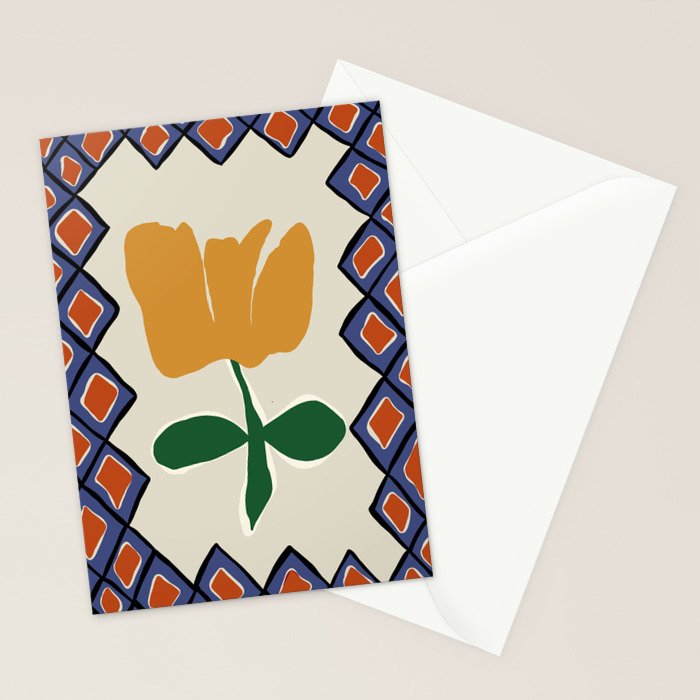 Petal plaid playtime II Stationery Card Gallery Image 2