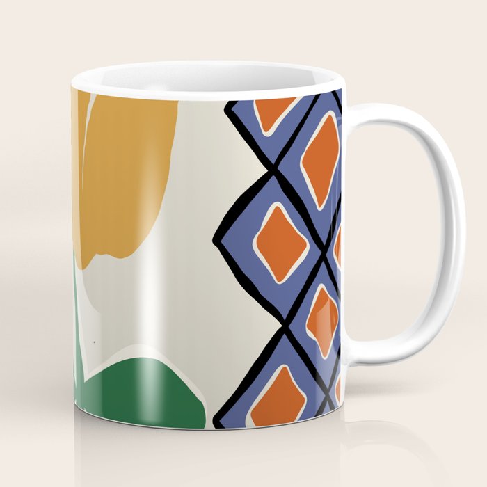 Petal plaid playtime II Coffee Mug Gallery Image 1