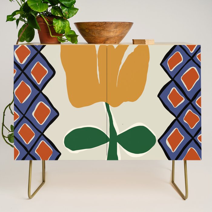 Petal plaid playtime II Credenza Gallery Image 1