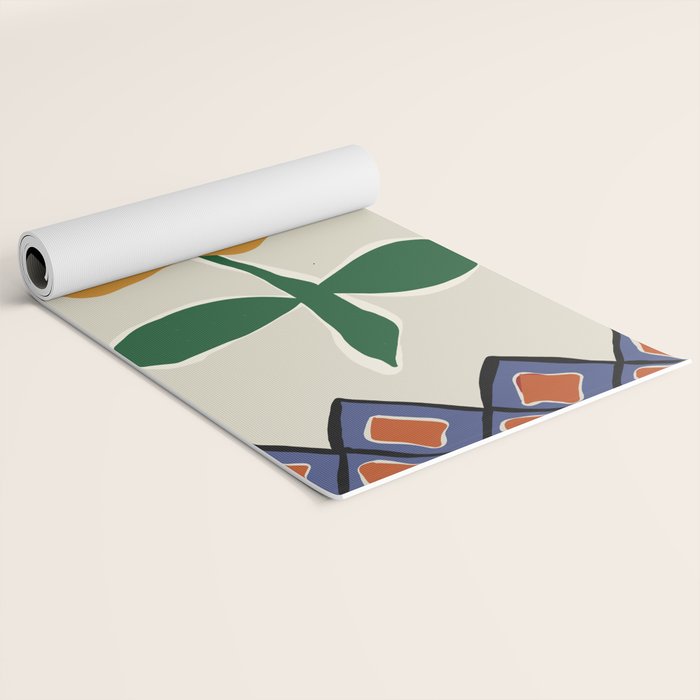 Petal plaid playtime II Yoga Mat Gallery Image 2