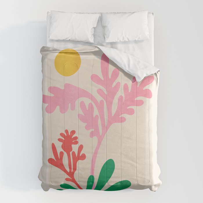 Abstract Garden: Matisse Paper Cutouts IV Comforter Gallery Image 1