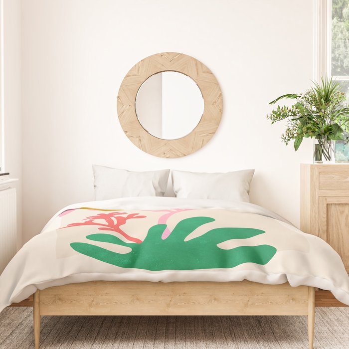 Abstract Garden: Matisse Paper Cutouts IV Duvet Cover Gallery Image 3
