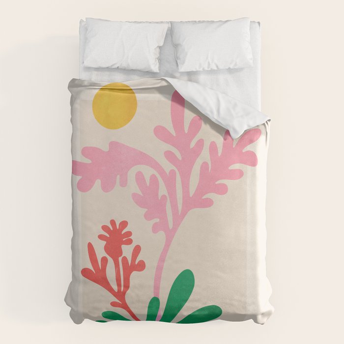Abstract Garden: Matisse Paper Cutouts IV Duvet Cover Gallery Image 6